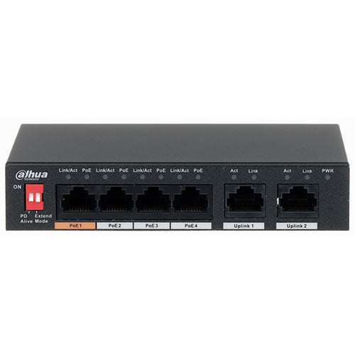 Switch POE DAHUA 6 PORTS (4 POE)